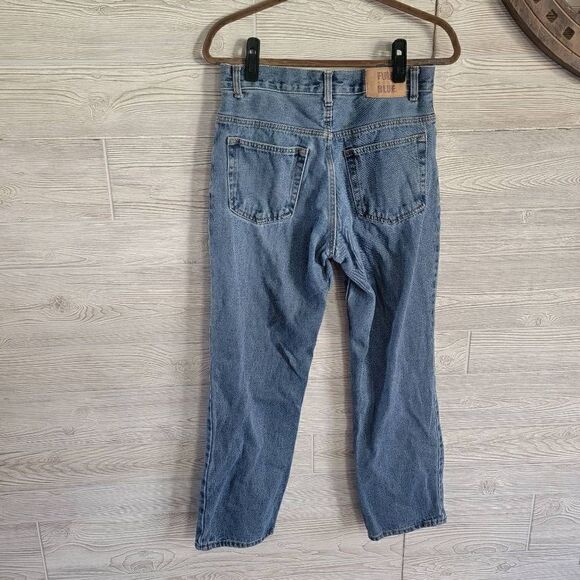 Full Blue Straight Leg Vintage Jeans Mens SZ 32 30 Light Wash - Picture 3 of 4